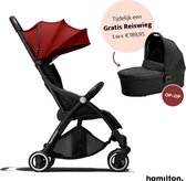 Hamilton by Yoop One Sport R1 Buggy - Verstelbare Stroller met One Hand Folding Technologie - Rood - Lichte en Wendbare Kinderwagen met vele Gemakken