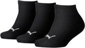 Puma kinder sneaker sokken - zwart 3-pack - 34