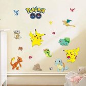 Pok√©mon Stickers -kibi Pokemon Sticker Pikachu Muursticker voor Kinderen Pokemon Pikachu Muursticker Wanddecoratie voor Kinderdagverblijf Baby Kamer - (WK 02123)