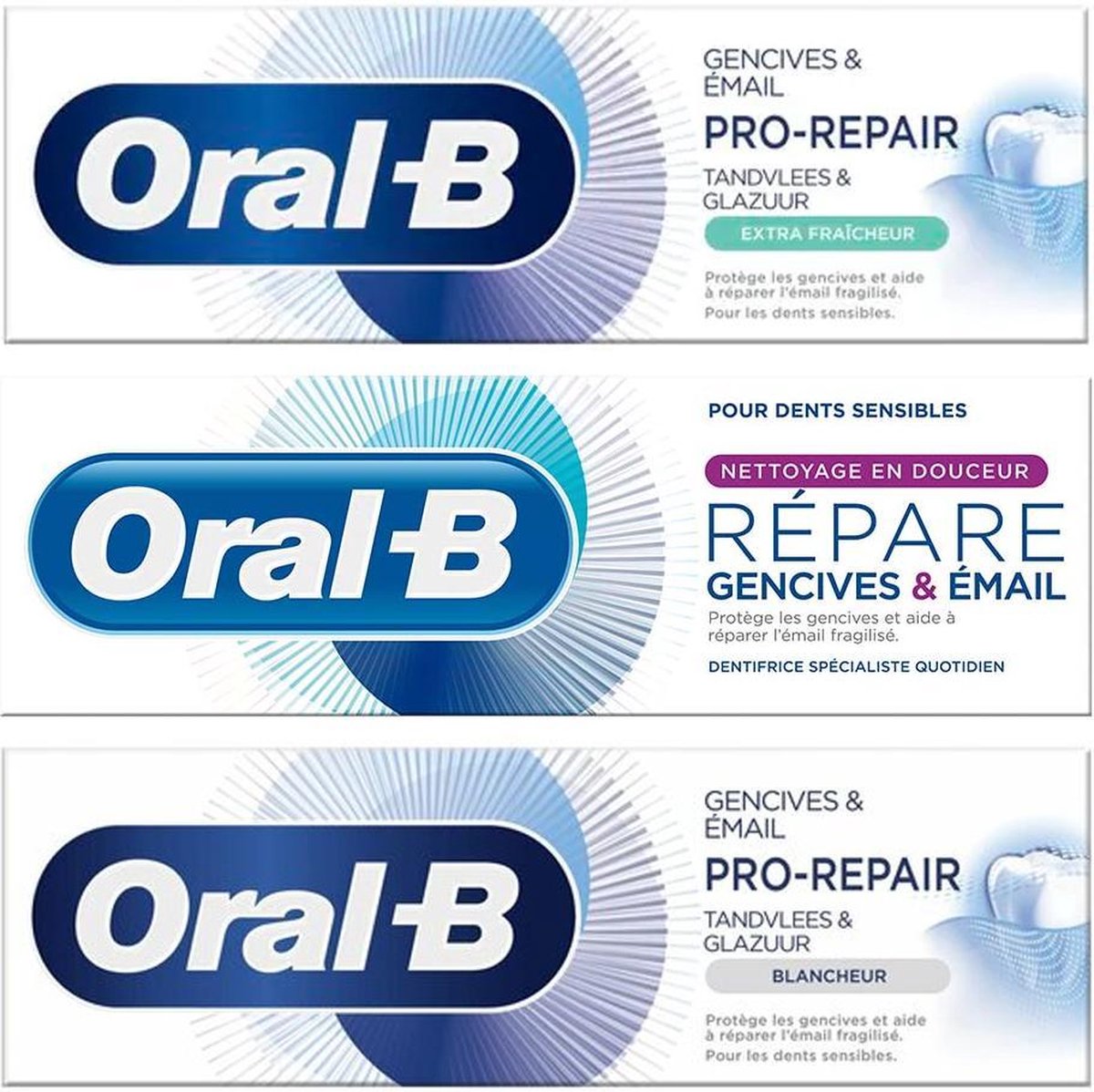 Oral-B Repair Tandpasta Try Out Multi Pack - 3 x 75 ml