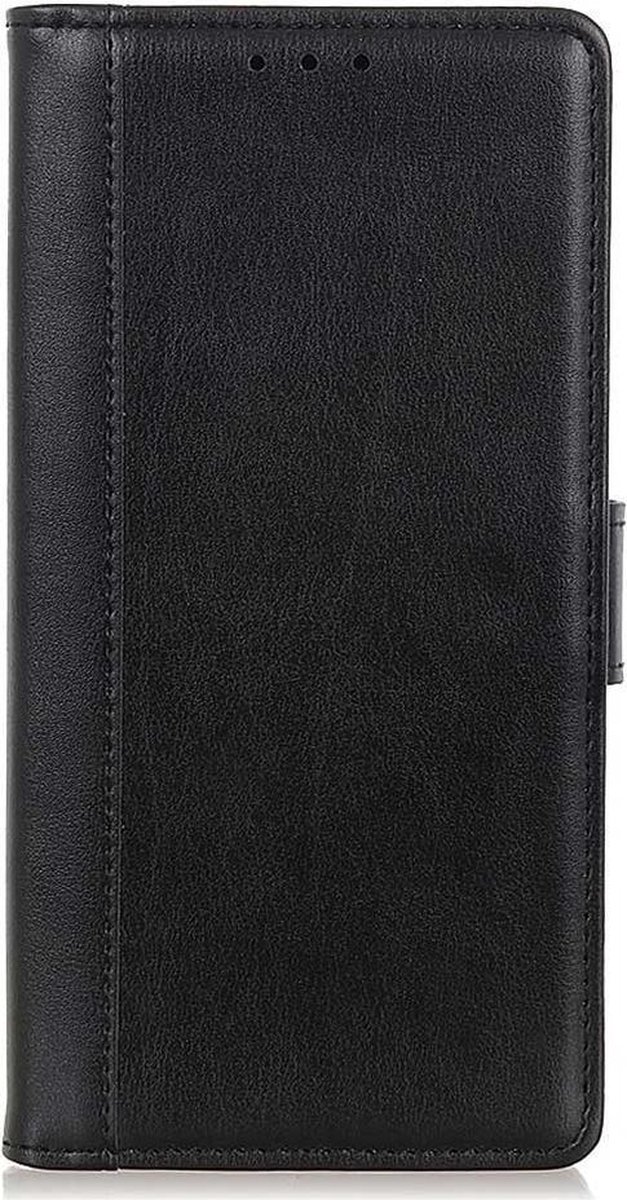 Shop4 - Xiaomi Redmi 9T Hoesje - Wallet Case Grain Zwart