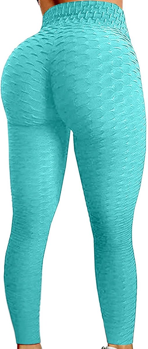 Miresa - Sexy Sportleggings / Fitness & Yoga High Waist Leggings – Lichtblauw - Maat M