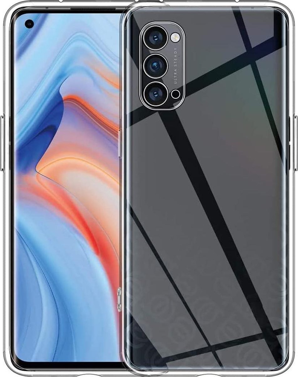 Silicone hoesje Geschikt voor: Oppo Reno 4 Pro 5G - transparant