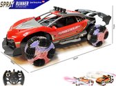 Rc auto 2.4GHZ Burnout Smoking Car - met echte rook - LED lichtjes - 1:12 -oplaadbaar