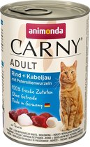 Animonda Carny Adult Rund + kabeljauw met peterseliewortels 6 x 400 gram ( Katten natvoer )