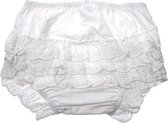 Luierbroekje met Broderie | Wit | 12 mnd