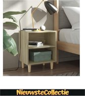 !!! DEAL!!! Nachtkast - Rechthoek - Spaanplaat - Sonoma eikenkleurig - Slaapkamer - Kast - Zwevend- Luxe - Nachtkastje - Modern - Nieuwste Collectie