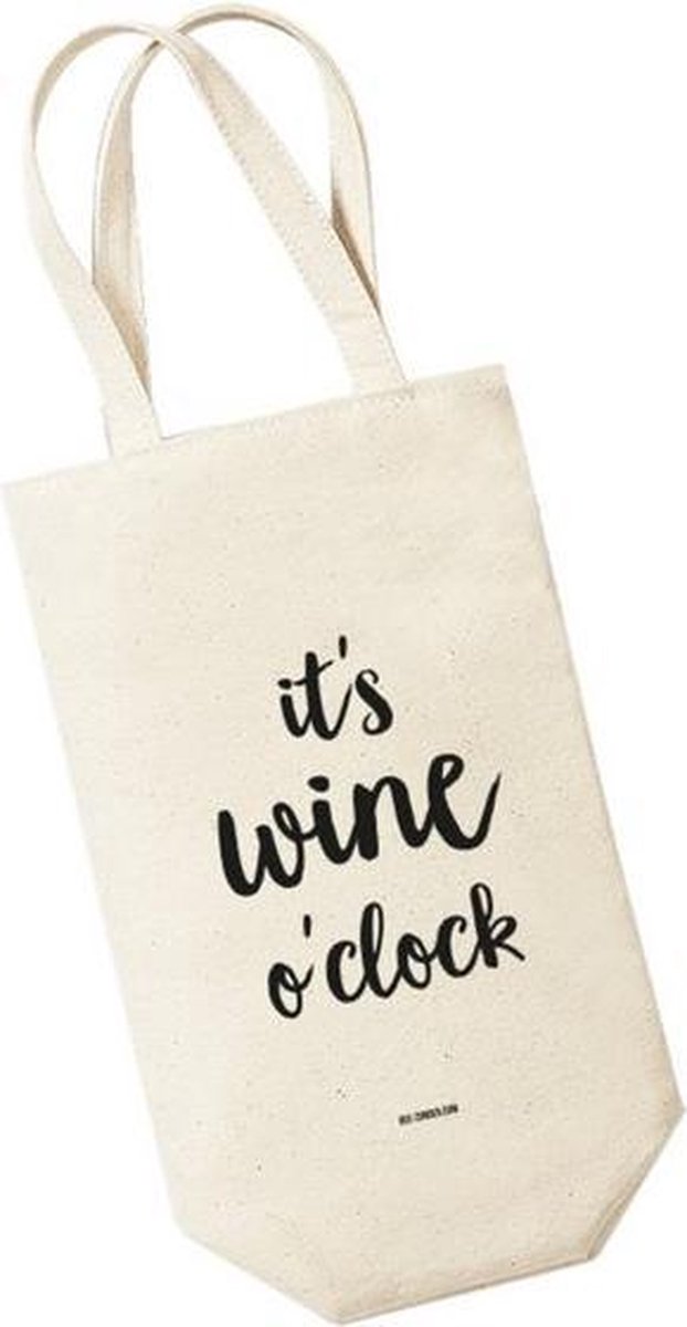 Wine bag - It's wine o'clock! - Beezonder