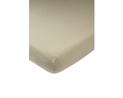 foto van Meyco Baby Uni hoeslaken co-sleeper - taupe - 50x90cm