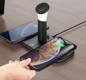 15W Qi  5 in 1 Draadloze Oplader | 5 in 1 wireless charger | 5 in 1 Dockstation Geschikt Voor Apple iPhone - Xiaomi - Samsung - Huawei | Geschikt voor Apple iWatch | Geschikt voor Apple AirPo