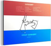 Wanddecoratie Metaal - Aluminium Schilderij Industrieel - Zandvoort - F1 - Circuit - 120x80 cm - Dibond - Foto op aluminium - Industriële muurdecoratie - Voor de woonkamer/slaapkamer - Cadeau voor man