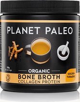 Planet Paleo / Biologische Botbouillon Collageen Eiwit – Gouden Kurkuma - 225 gram