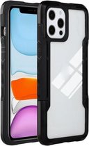 TPU + pc + acryl 3 in 1 schokbestendige beschermhoes voor iPhone 13 Pro (zwart)