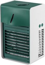 LL12 4W Drie-speed verstelbare Mini Desktop Luchtkoeler Negatieve Ionen Hydraterende Spray Watergekoelde Ventilator (Groen)