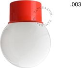 Zangra gelakte wand- of plafondlamp - rood