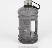 Waterfles | XXL Bidon (2.2L) | Drinkfles | Bidon | Fitness | Waterfles 2.2 Liter - Zwart
