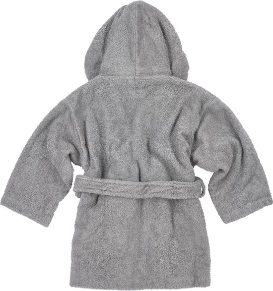 Meyco Baby Uni badjas - badstof - grey - 98/104 van Meyco — afbeelding 2
