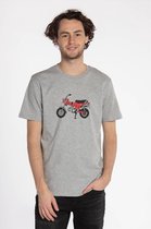 Brooklyn Lichtgrijze 'Piston Club-Honda Dax' T-shirt | Grappig | Cadeau  - Maat S