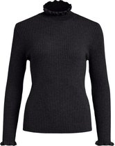 Vila Trui Vigrade High Neck L/s Knit Top/pb 14065541 Black Dames Maat - M