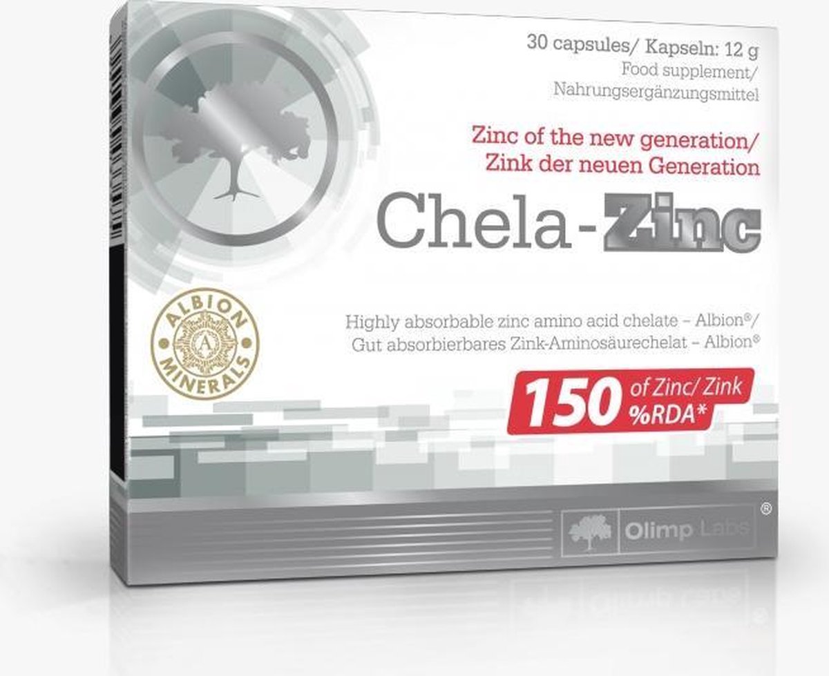 Goedkoopste Chela-Zink 30 capsules, Hypoallergeen, voor immuunbooster, haar-, huid- en nagelbooster, het behoud van een normale vruchtbaarheid. ZINK VAN DE NIEUWE GENERATIE!!!