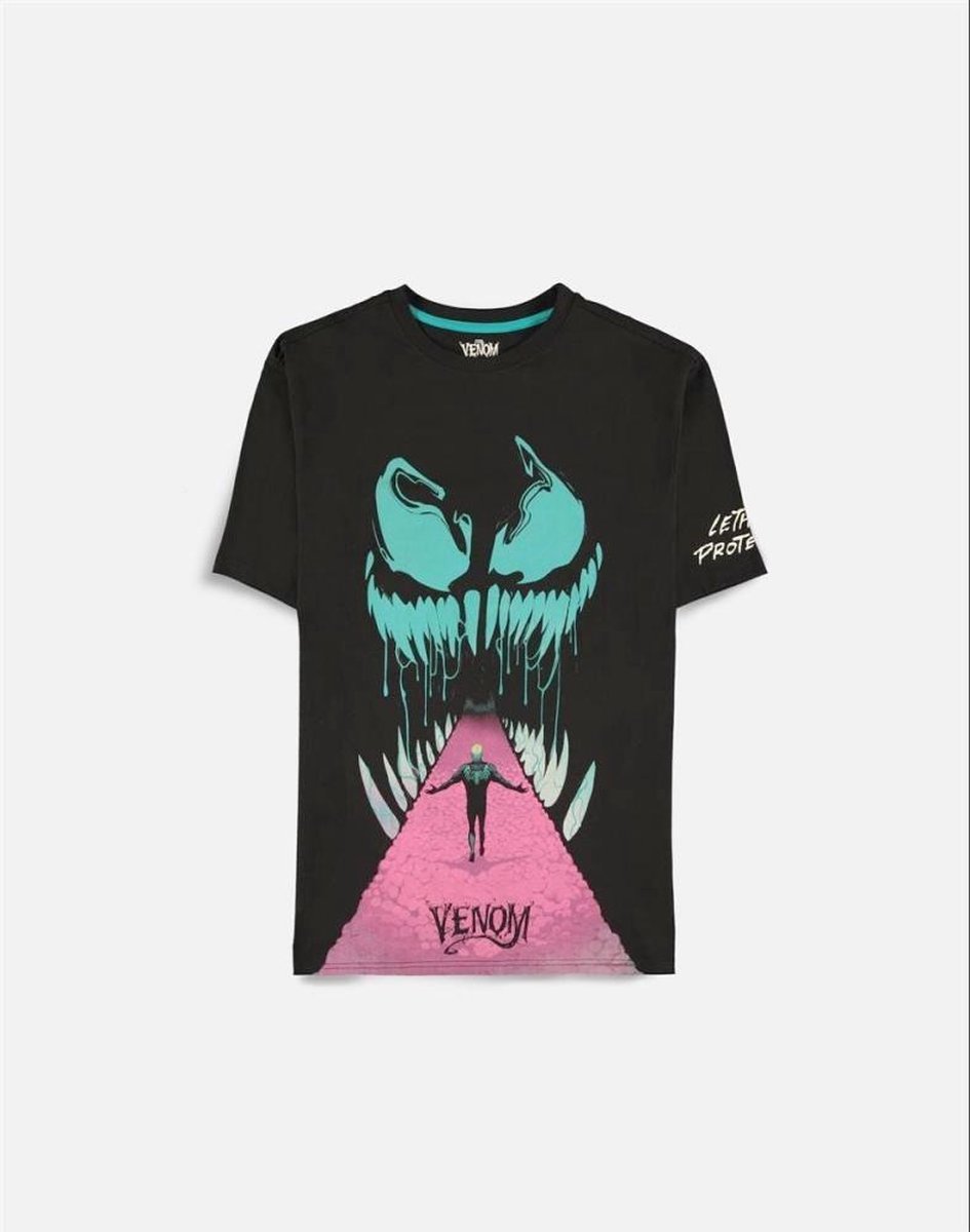Marvel Venom Heren Tshirt -L- Lethal Protector Zwart