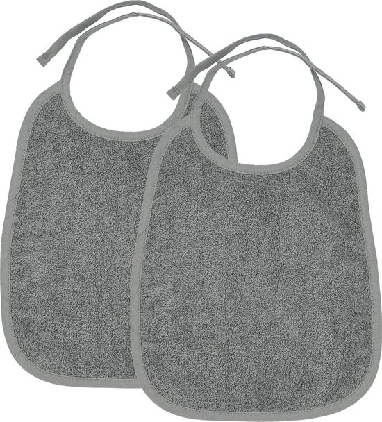Meyco Baby Uni slab - 2-pack - badstof - grey