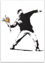 Banksy Graffiti Print Poster Wall Art Kunst Canvas Printing Op Papier Living Decoratie 40X60cm Multi-color