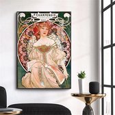 Alphonse Mucha Vintage Illustratie Print Poster Wall Art Kunst Canvas Printing Op Papier Living Decoratie 60x90cm Multi-color