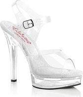 Fabulicious Ankle Strap Sandal -36 Shoes- MAJESTY-508 US 6 Clair / Wit