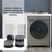 Solfie - Trillingsdempers wasmachine – Set van 4 stuks - Voetjes wasmachine & droger - Wasmachine demper – Anti trillings / vibratie dempers pads – Antislip rubber – Trillingsmat – Antislipma
