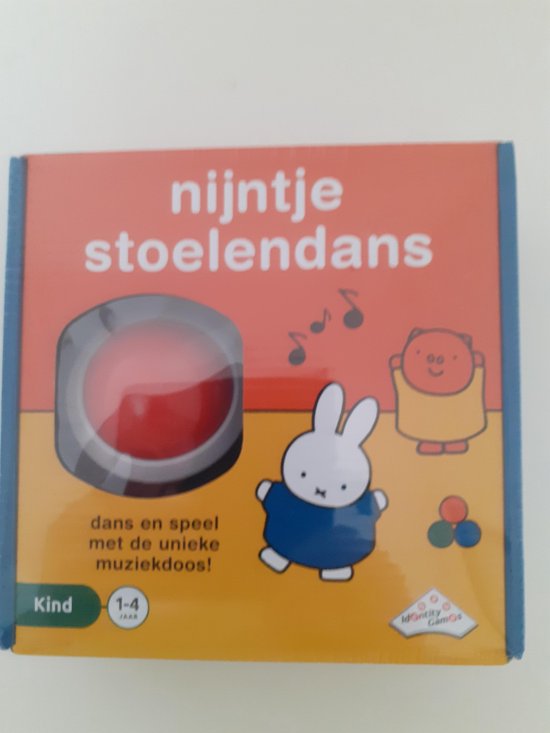 Afbeelding van het spel Nijntje Stoelendans Kinderspel in kartonnen doos.