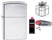 Geschenkset Zippo- ZIPPO met ZIPPO BENZINE en Vuursteentjes-uniek cadeau