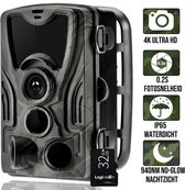 Logivision Wildcamera met Nachtzicht - 30MP 4K ULTRA HD - Wildlife Camera - Nachtcamera - Inclusief GRATIS 32GB SD-Kaart