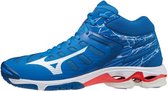 Mizuno Wave Voltage Mid - Sportschoenen - blauw/wit/oranje - maat 38