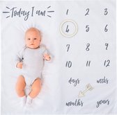 Baby Mijlpaaldeken – Milestone deken – Babyshower Cadeau – Kraamcadeau - Kraamcadeau Jongen - Kraamcadeau Meisje - Geboorte Cadeau - Baby Speelkleed - Gender neutraal babycadeau