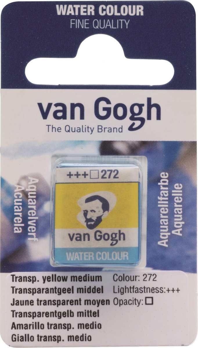 Van Gogh water colour napje Transp. Yellow Medium (272)