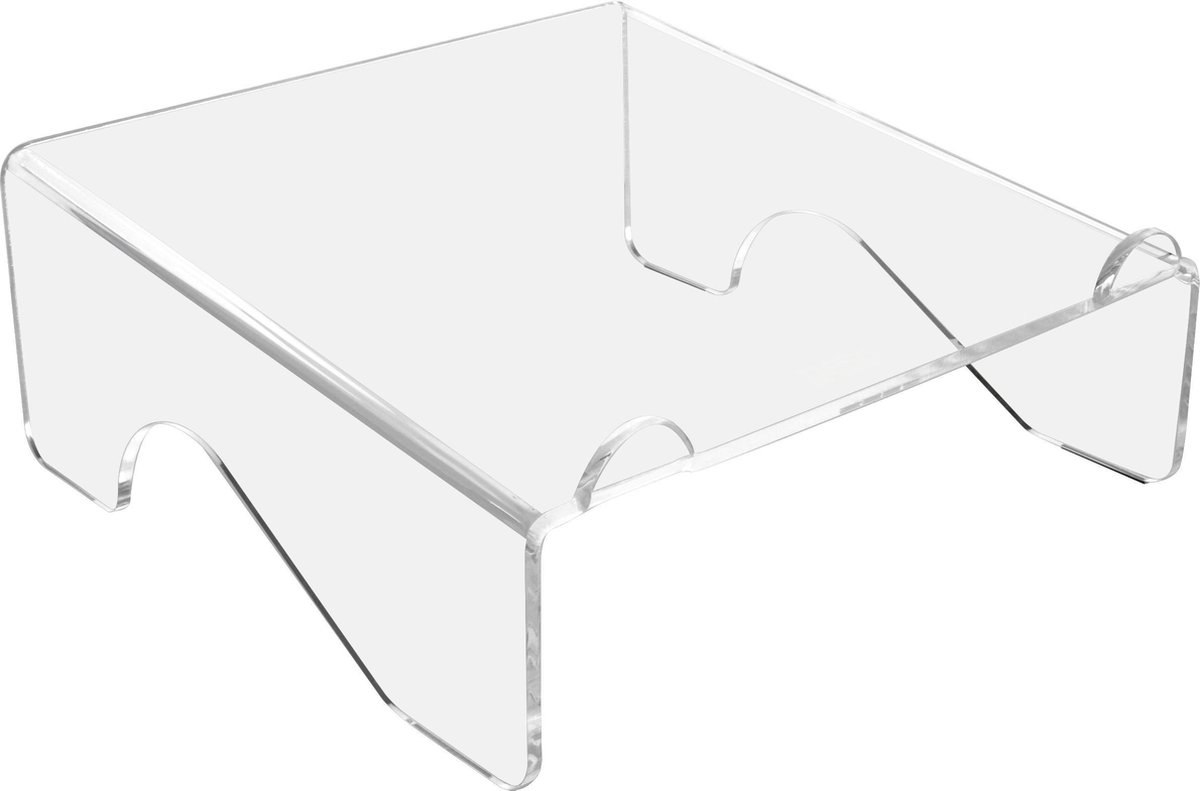 DESQ® Laptopstandaard Acryl | 10-17 Inch laptops | Hoogte 120 mm | Dutch Design