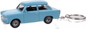 miniatuur Opel blauw met sleutelhanger