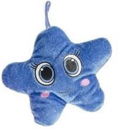 knuffel ster 16 cm pluche blauw