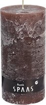Cilinderkaars rustiek - Ø10 cm x 20 cm taupe