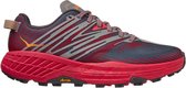 Hoka SpeedGoat 4 Sportschoenen - Maat 41 1/3 - Vrouwen - Zwart - Rood - Grijs - Oranje