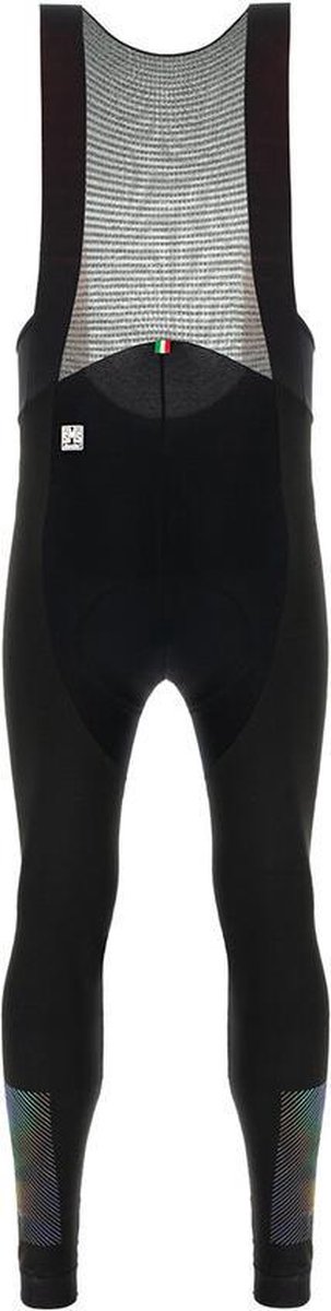 Santini Fietsbroek lang met bretels Zwart Heren - Adapt Bib-Tights C3 Black - XS