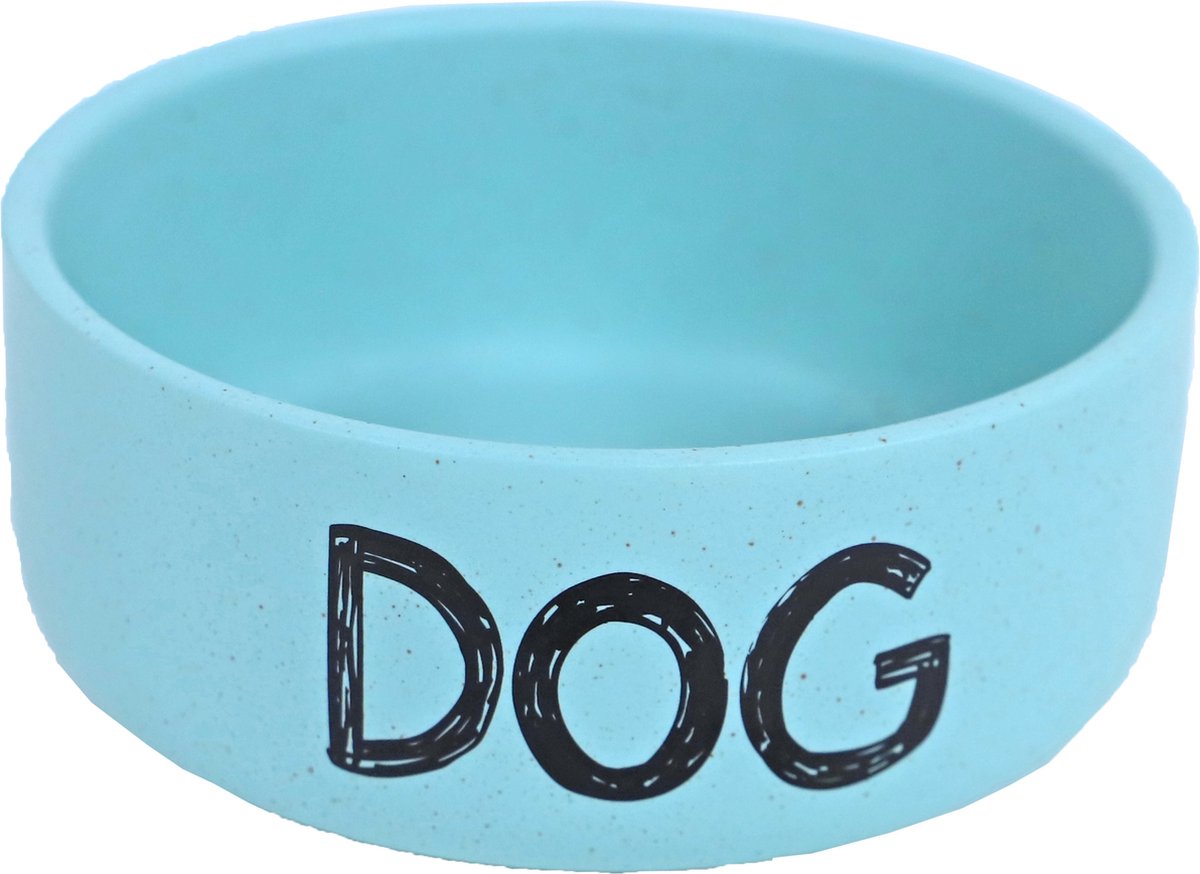 Voer- en Waterbakje - Mintblauw mat - voor Kleine- middelgrote Honden - 12cm
