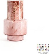 Design vaas Nuovo - Fidrio MAUVE - glas, mondgeblazen bloemenvaas - hoogte 25 cm