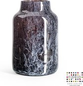 Vase Design Pax - Fidrio BLACK FOREST - vase à fleurs en verre soufflé bouche - diamètre 19 cm, hauteur 29 cm