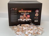 Quickfire 500 aanmaakzakjes refillbox - Aanmaakzakje - Houtkachel - Bbq - Vuurkorf - 0pen haard