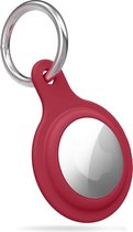 YPCd® Apple Airtag Siliconen Sleutelhanger - Rood