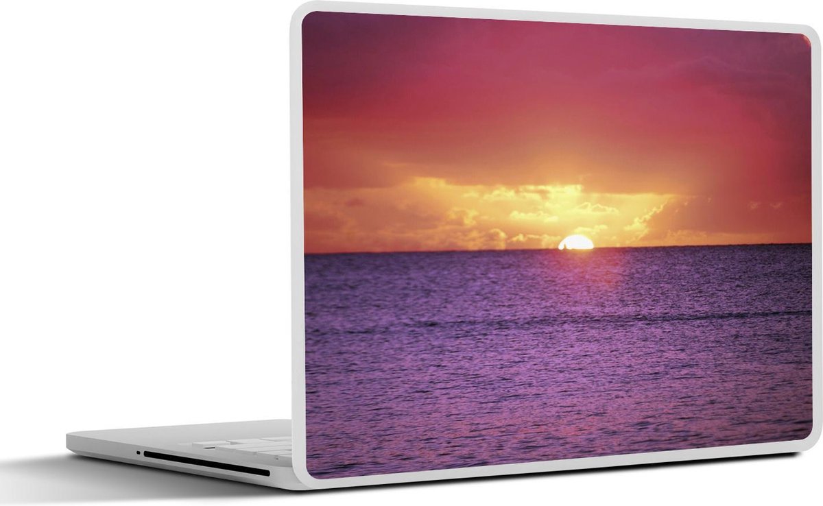 Afbeelding van product SleevesAndCases  Laptop sticker - 10.1 inch - Zonsondergang over paarse zee