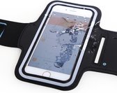 Hardloop Armband telefoon - Zwart - met kaarthouder Inclusief ruimte voor pasjes en 1 sleutel - Sport Hardloopband – Reflecterend - Verstelbaar - Sportarmbanden - Geschikt voor iPhone 11 Pro / XS / X / 8 / 7 / 6S / 6 - Spatwaterdicht