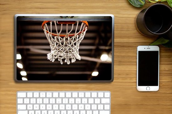 Sticker pour ordinateur portable - 12,3 pouces - Un filet de basket d'un panier